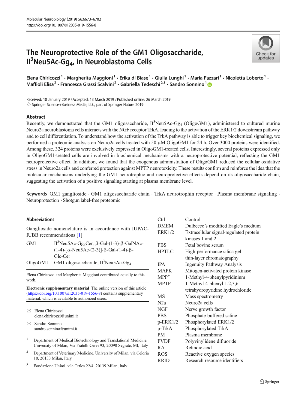 The Neuroprotective Role of the GM1 Oligosaccharide, Ii3neu5ac-Gg4, In