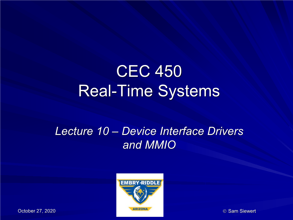ECEN 5623 RT Embedded Systems