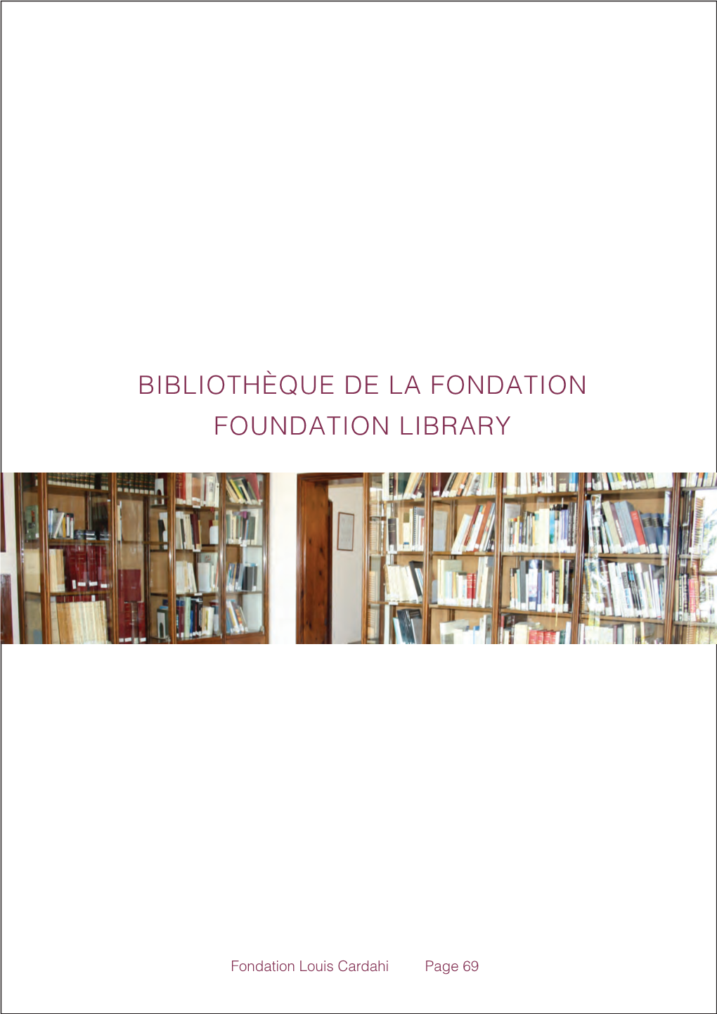 Fondation Louis Cardahi Page 69 Fondation Louis Cardahi Page 70 Inventaire Des Livres De La Fondation