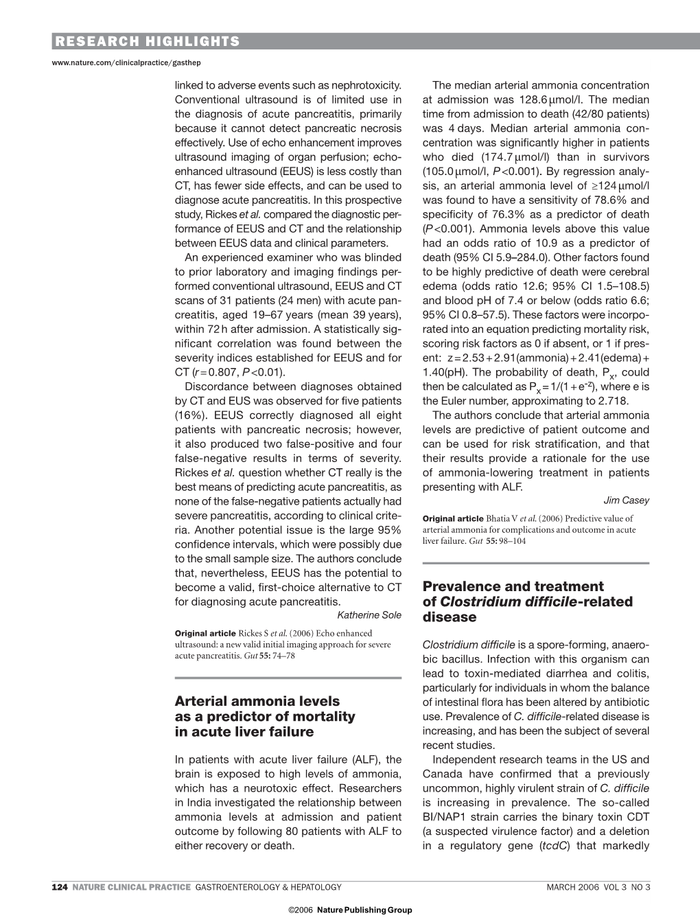 Arterial Ammonia Levels As a Predictor of Mortality in Acute Liver Failure