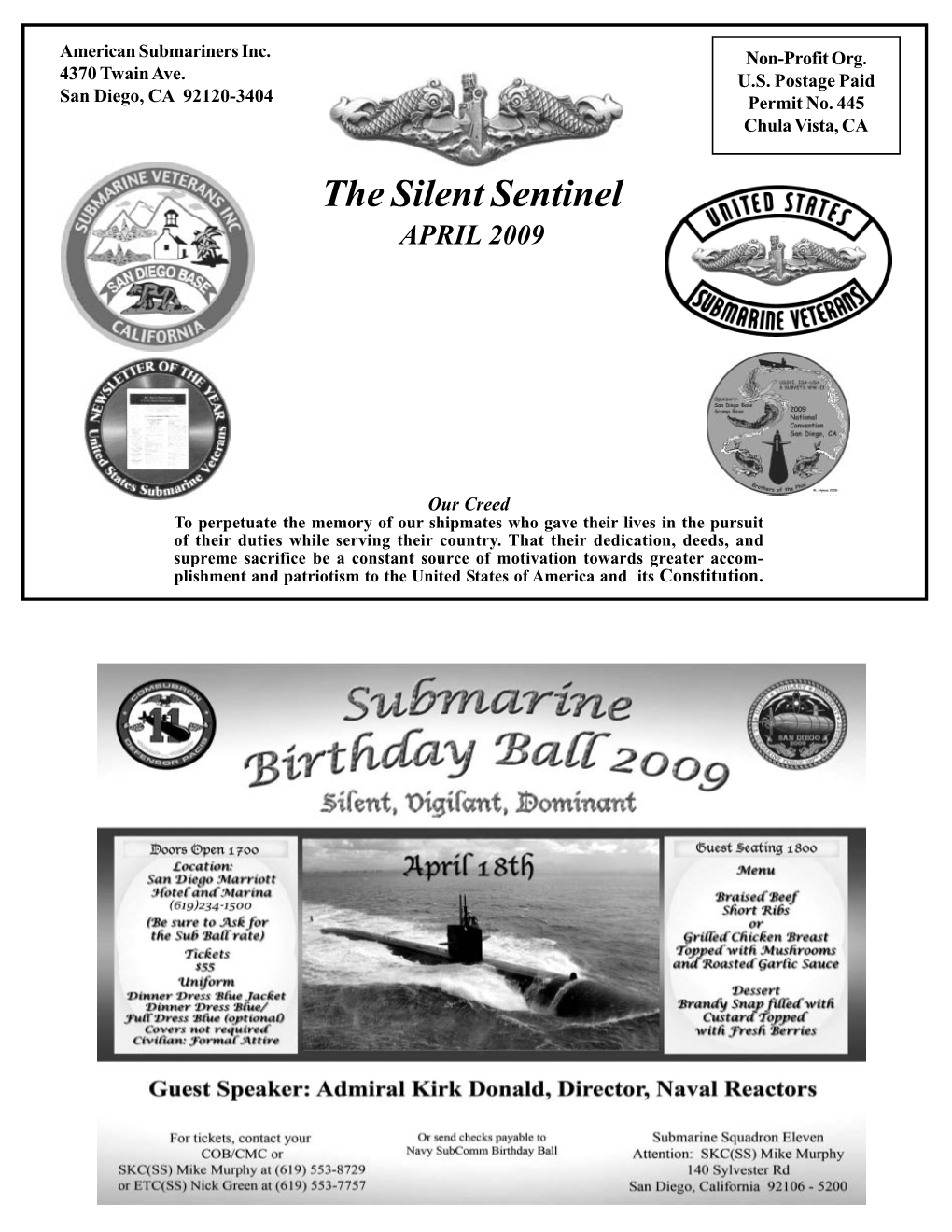 The Silent Sentinel April 2009 Page 1 American Submariners Inc
