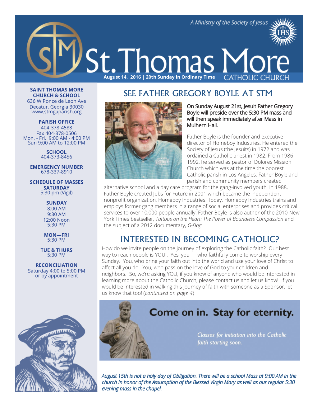See Father Gregory Boyle at Stm Interested in Becoming Catholic?