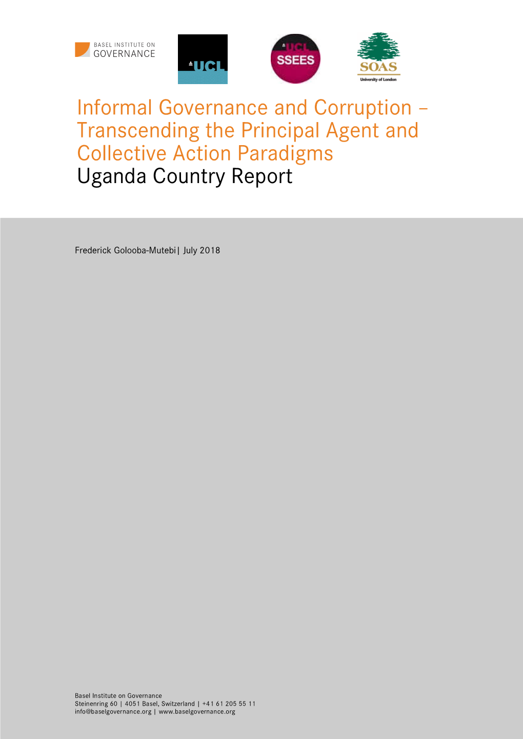 Uganda Country Report