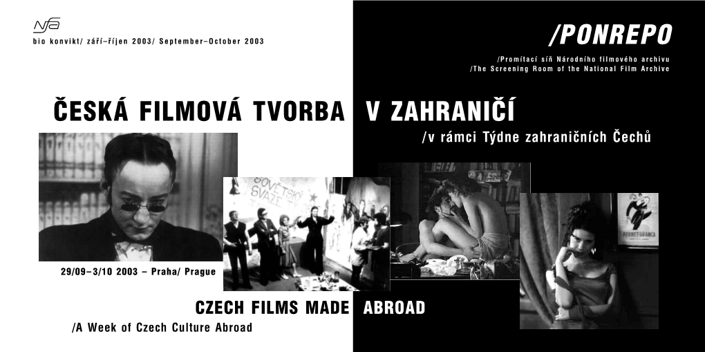 Âeská Filmová Tvorba V Zahraniâí /Ponrepo