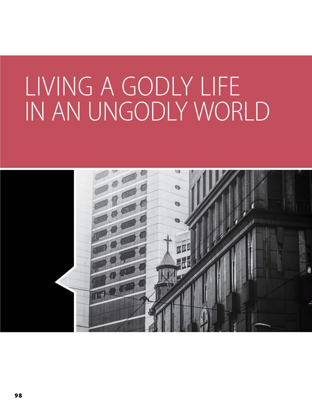 Living a Godly Life in an Ungodly World