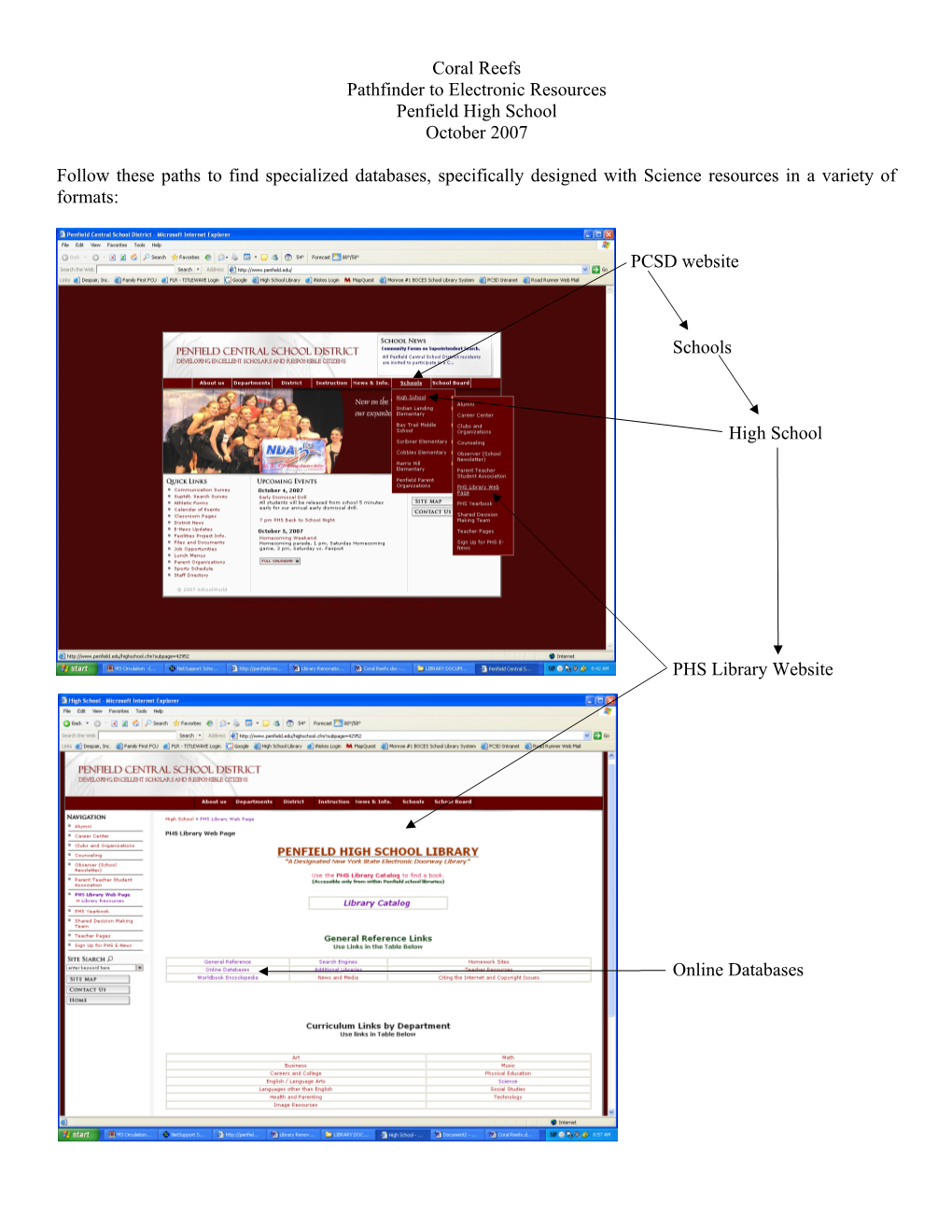 Pathfinder to Electronic Resources