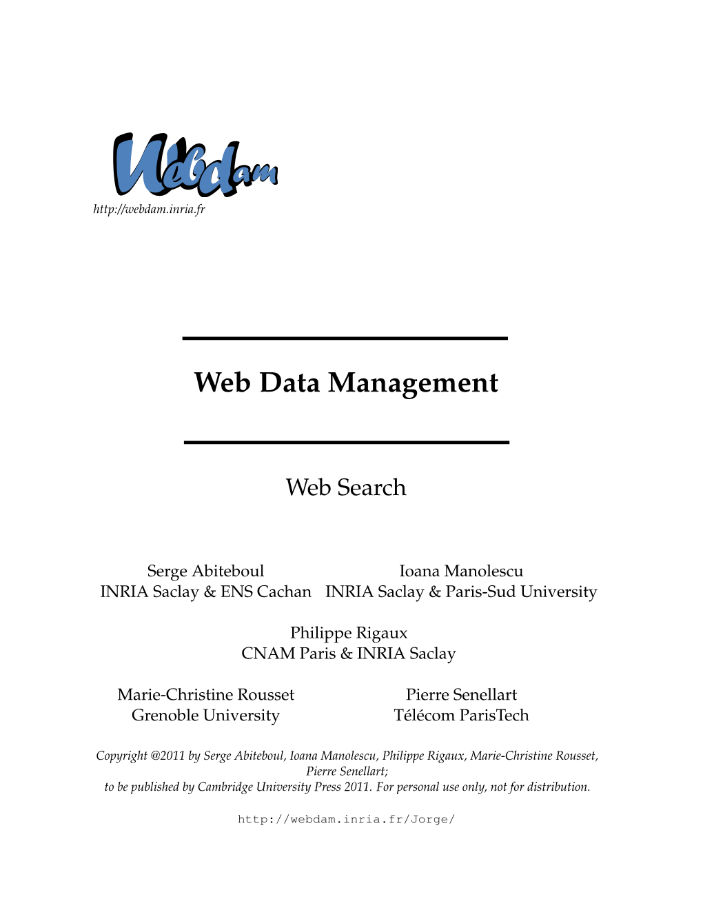 Web Data Management