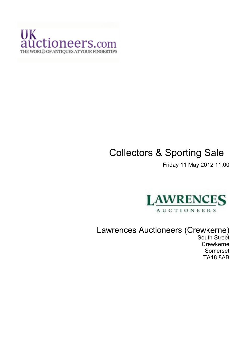 Collectors & Sporting Sale