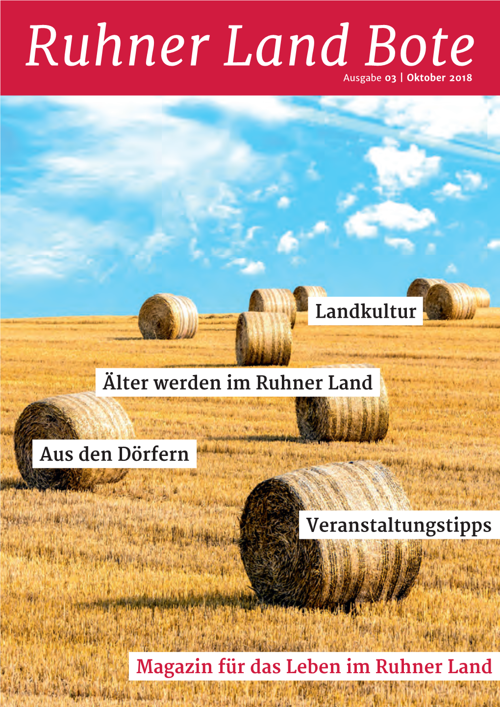 Ruhner Land Bote Ausgabe 03 | Oktober 2018