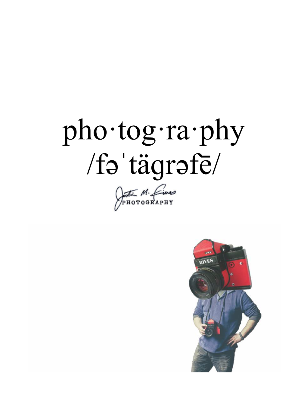 Pho·Tog·Ra·Phy /Fəˈtäɡrəfē