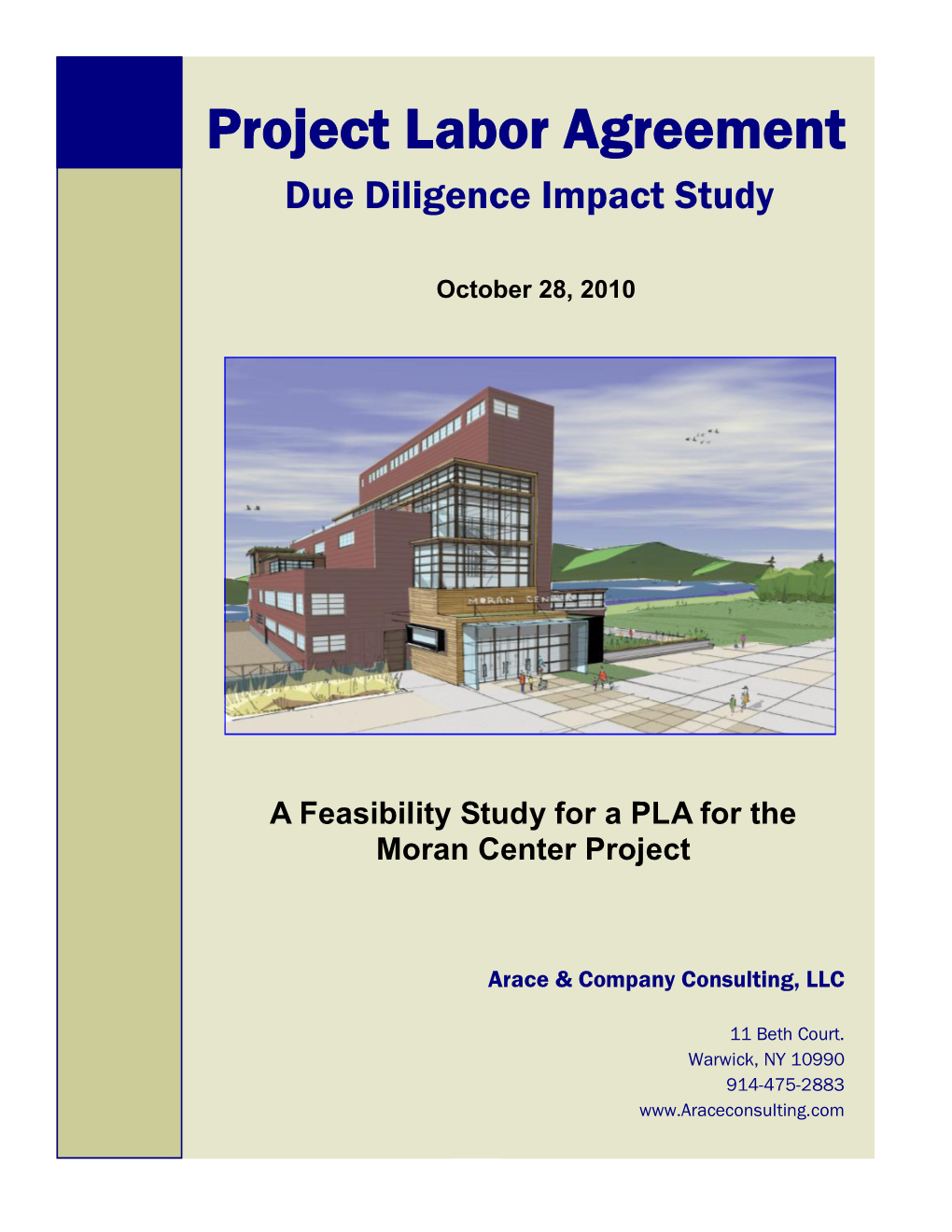 Project Labor Agreement Due Diligence Impact Study