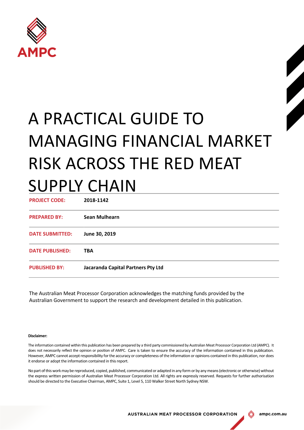 Managing Risk Across the Red Meat Supply Chain