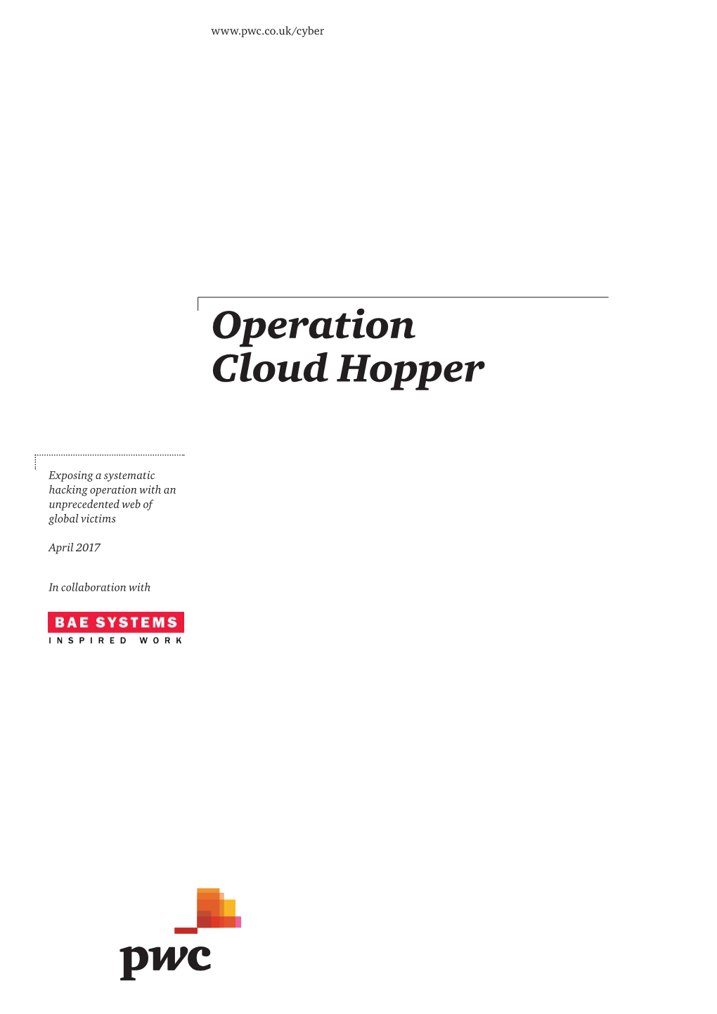 Operation Cloud Hopper