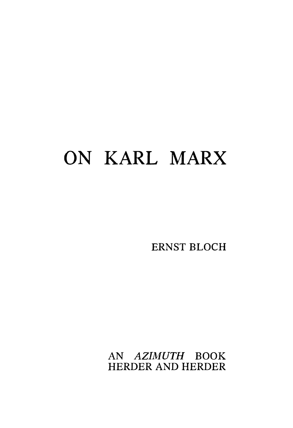 Ernst-Bloch-On-Karl-Marx.Pdf