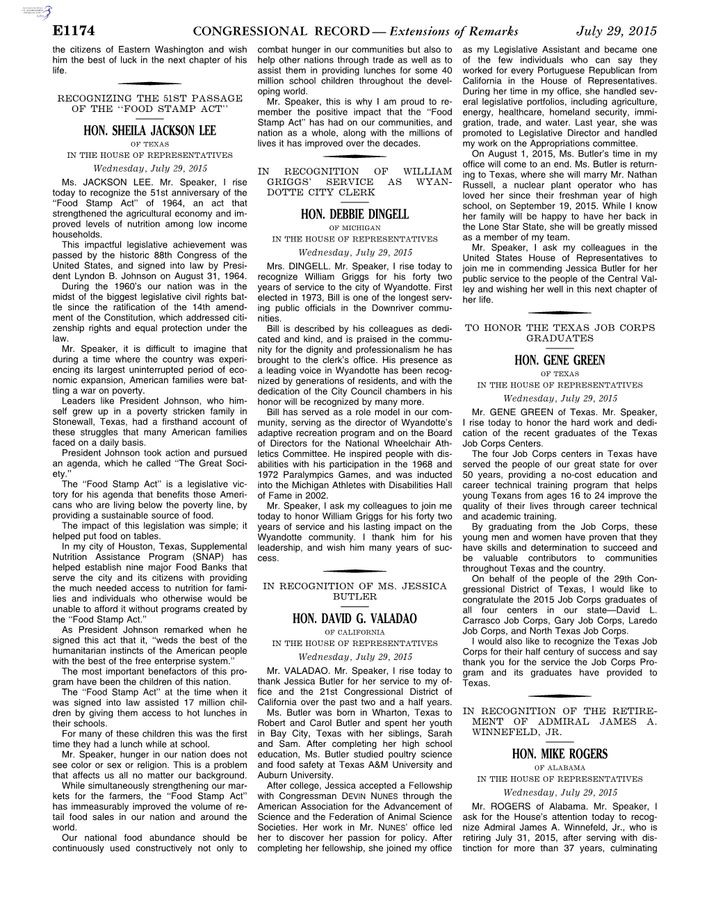 CONGRESSIONAL RECORD— Extensions of Remarks E1174 HON