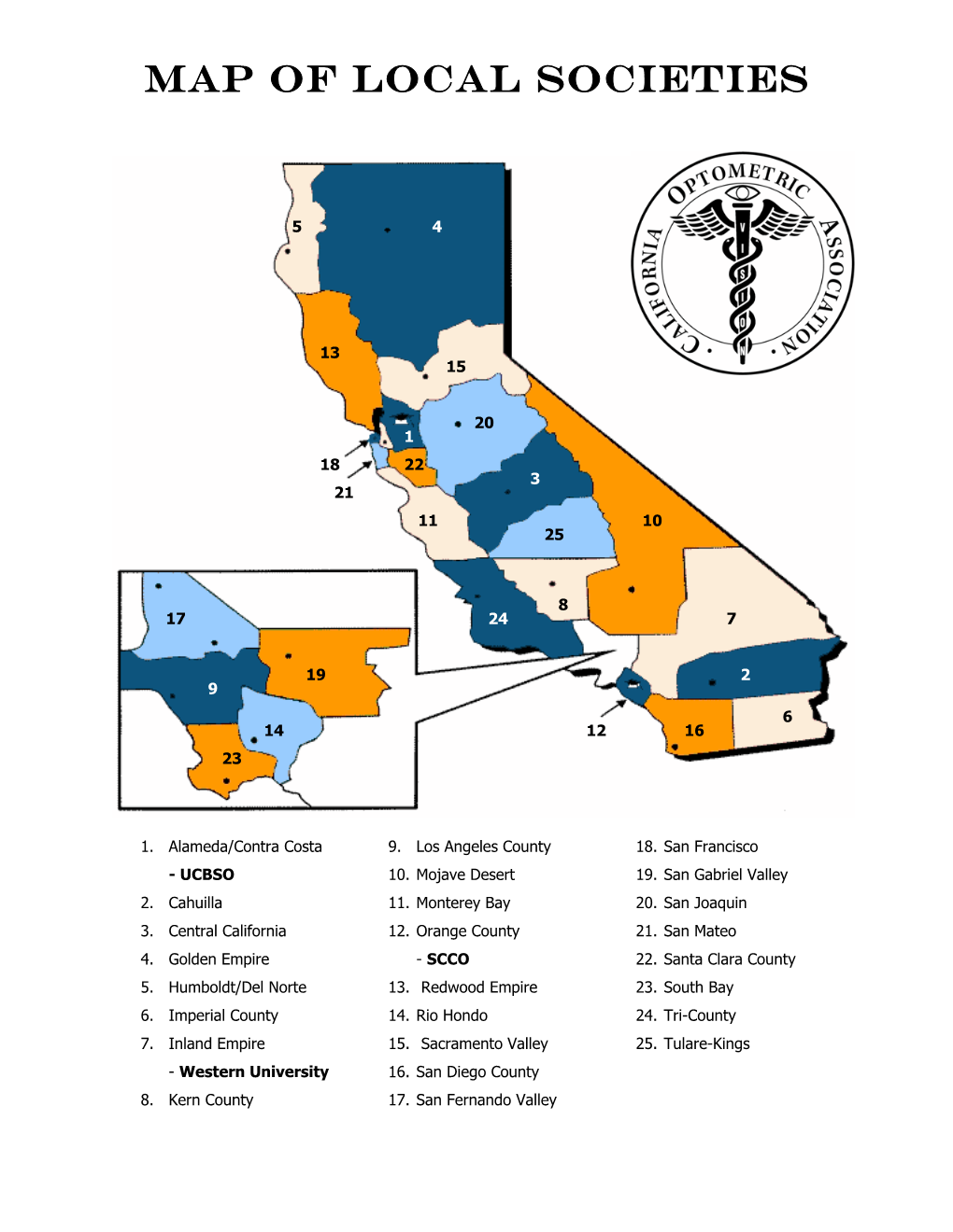 Map of Local Societies