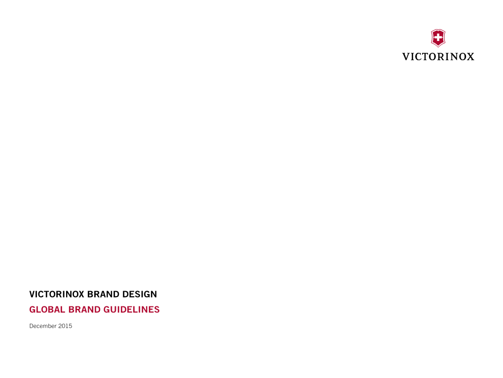 Victorinox Brand Design Global Brand Guidelines