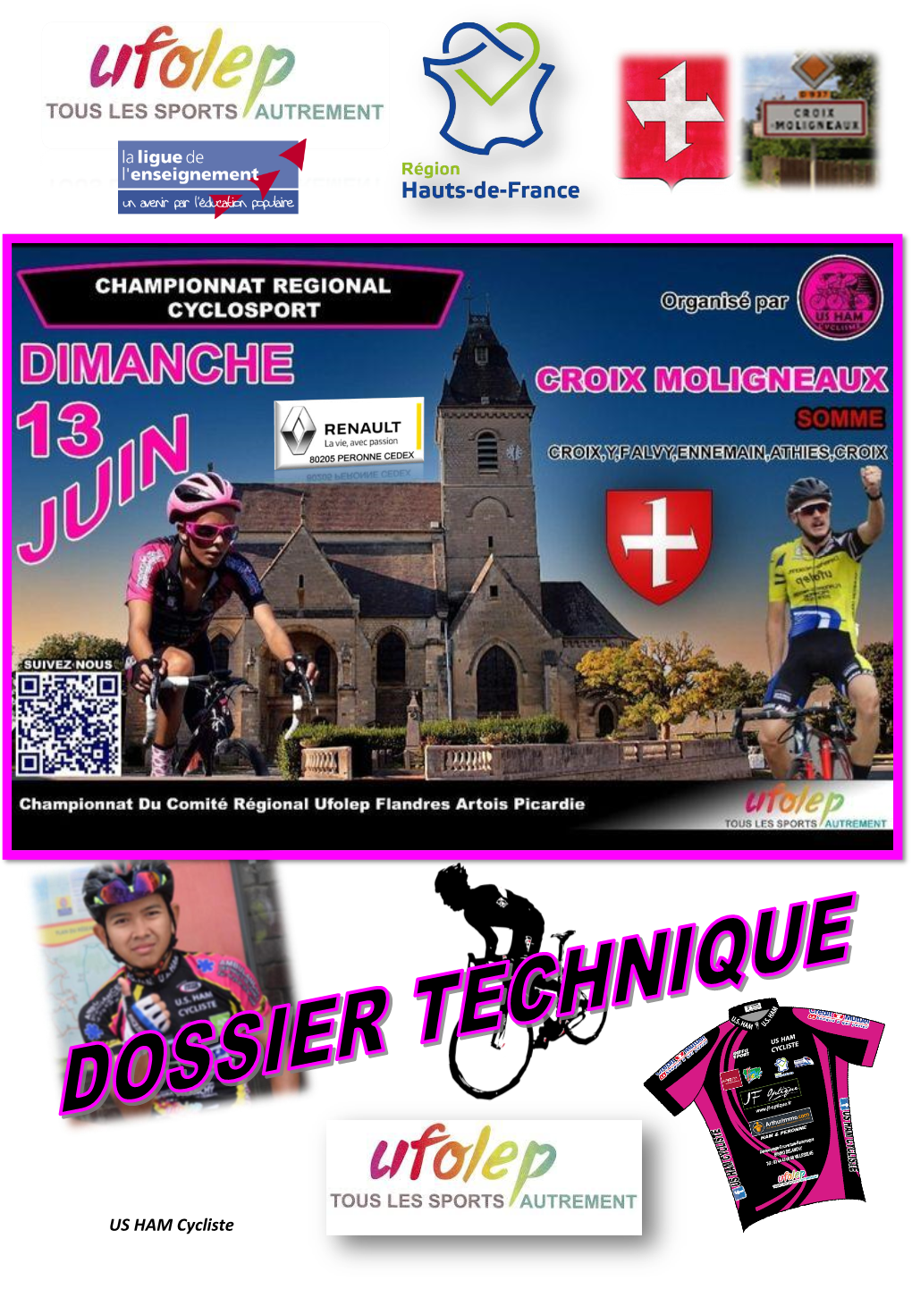 US HAM Cycliste Championnat Régional CYCLOSPORT UFOLEP