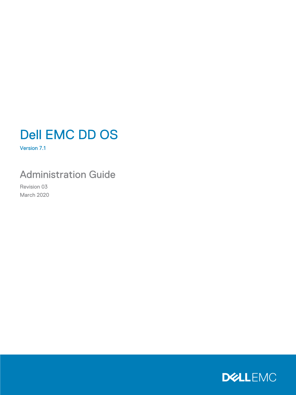 Dell EMC DD OS Administration Guide CONTENTS