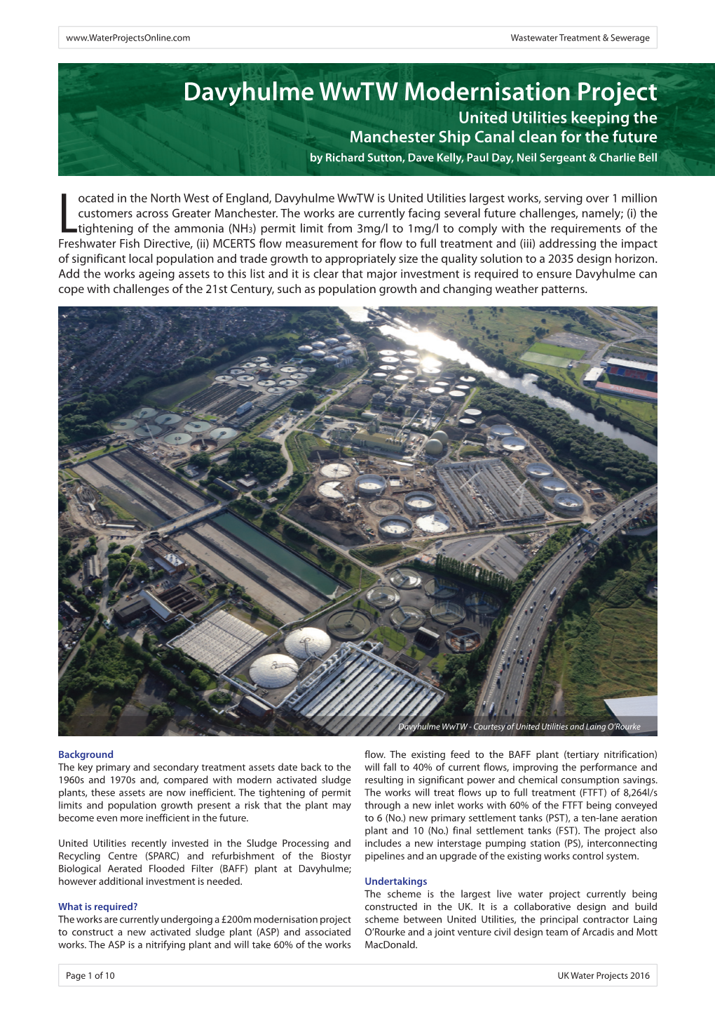 Davyhulme Wwtw Modernisation Project