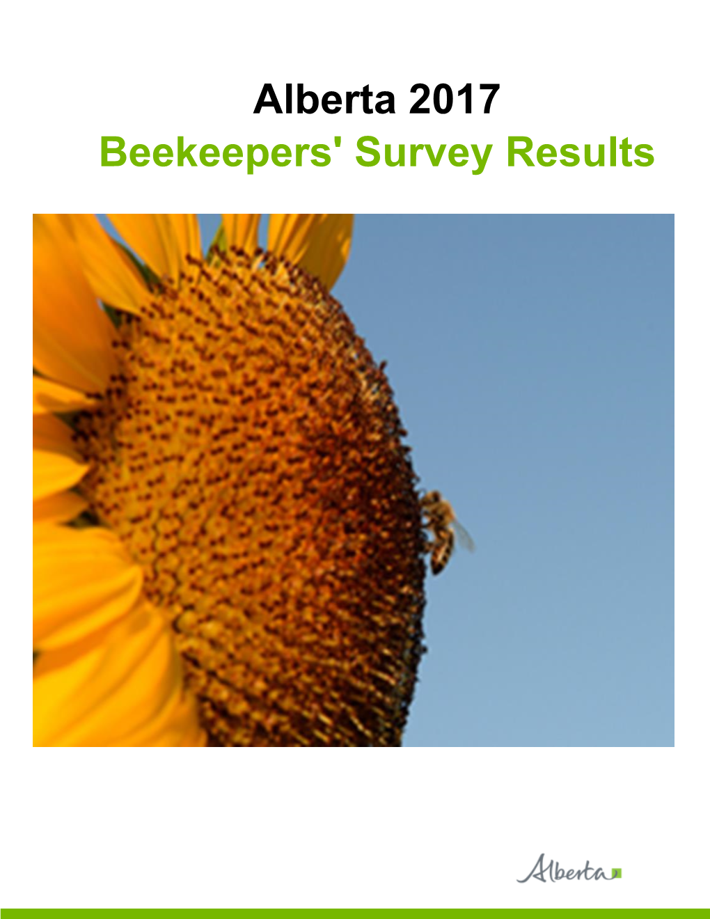 Alberta 2017 Beekeepers' Survey Results