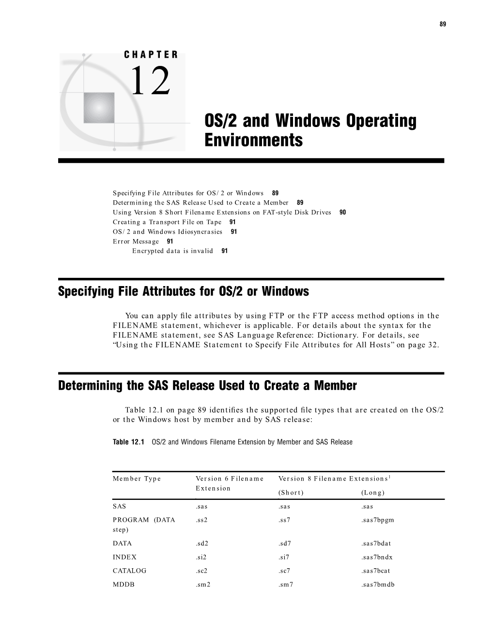 OS/2 and Windows Operating Environments