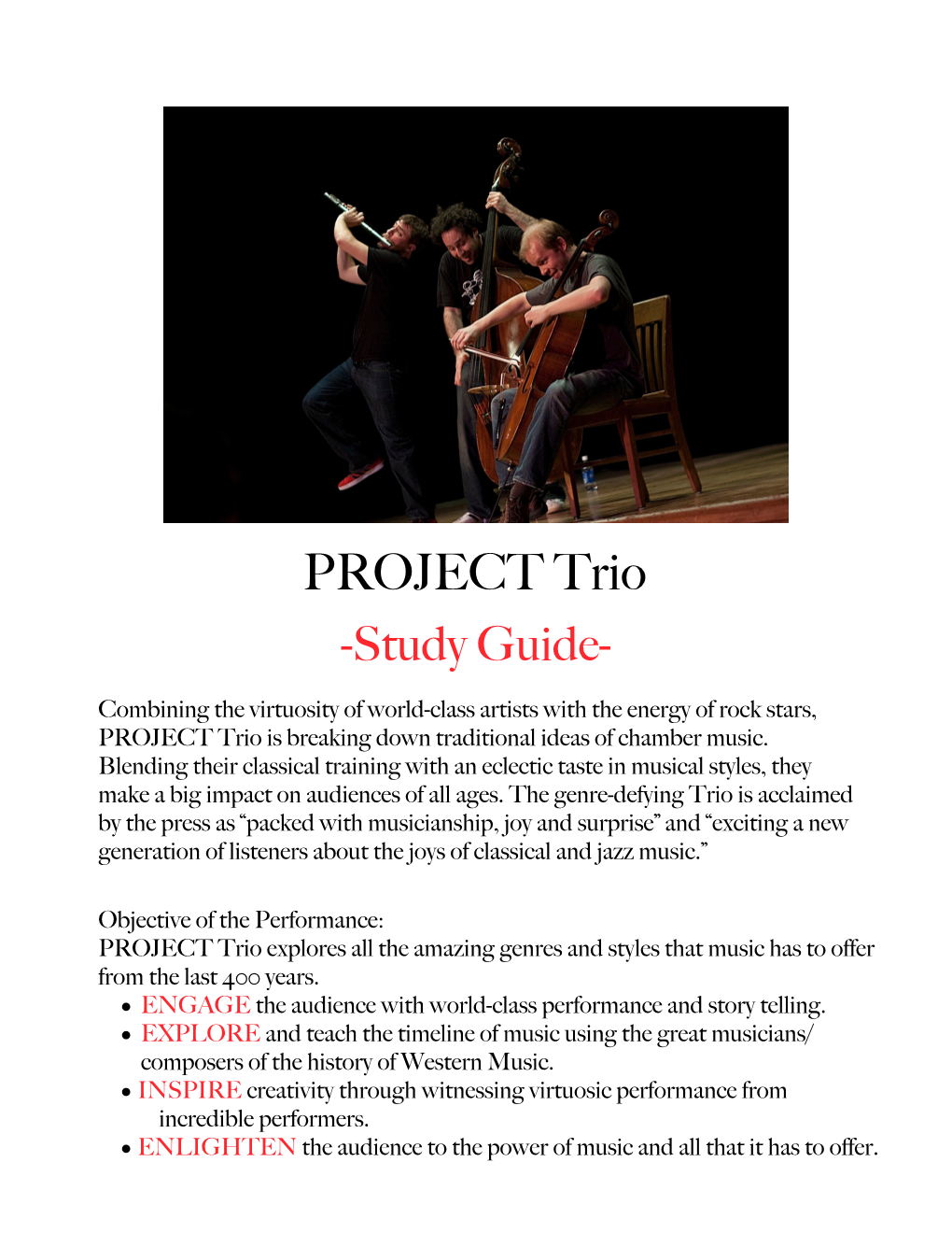 PROJECT Trio -Study Guide