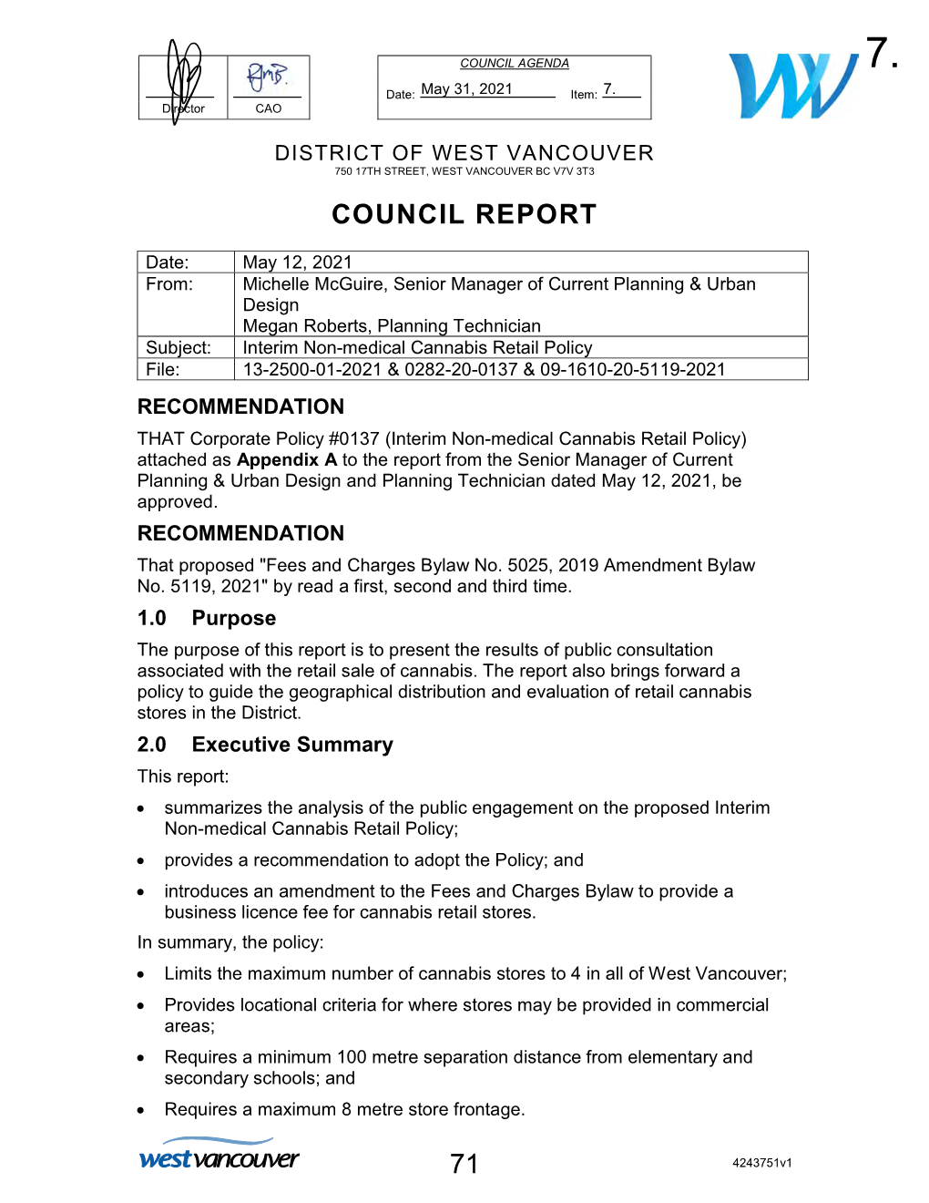 Council Report