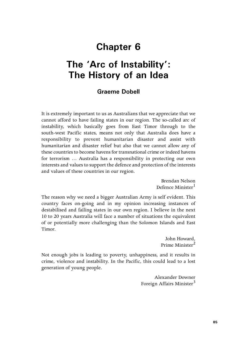 Arc of Instability’: the History of an Idea