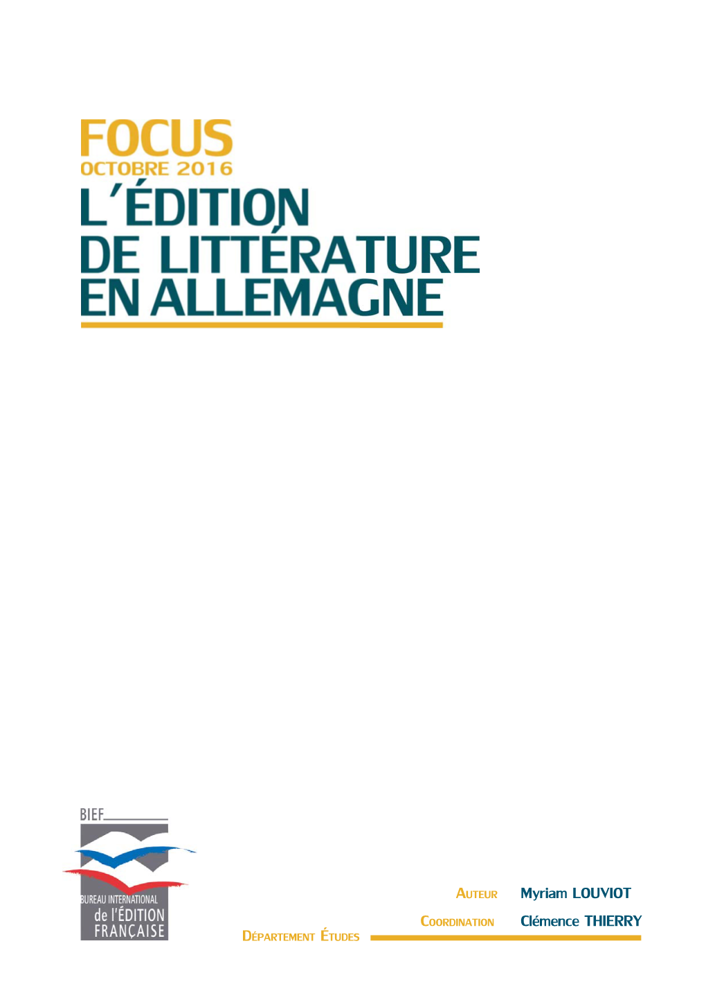 L'édition De Littérature En Allemagne