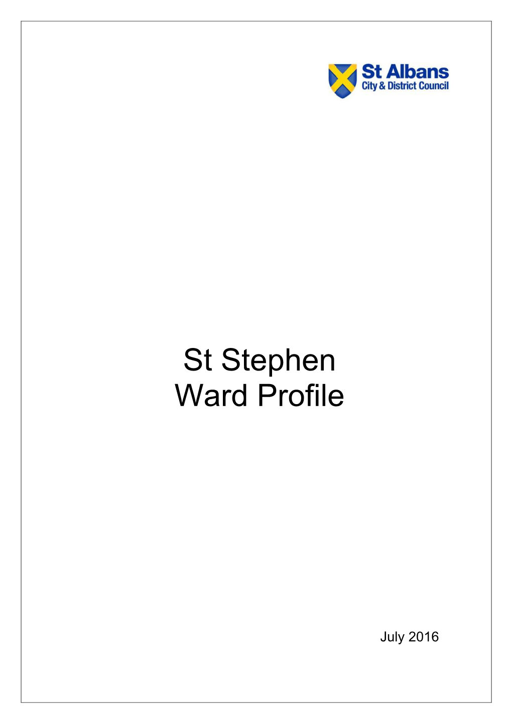 St Stephen Ward Profile