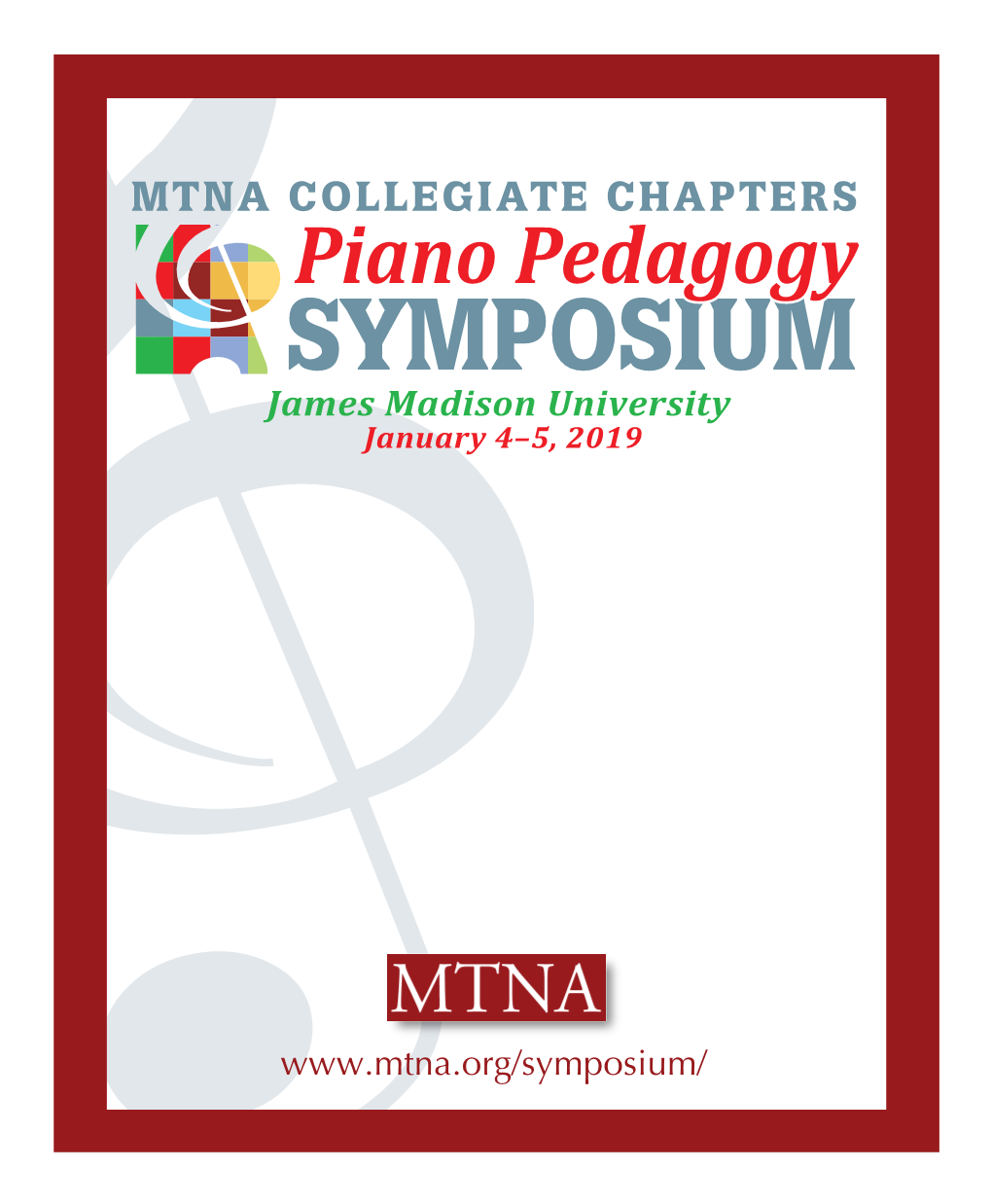 SYMPOSIUM James Madison University January 4–5, 2019