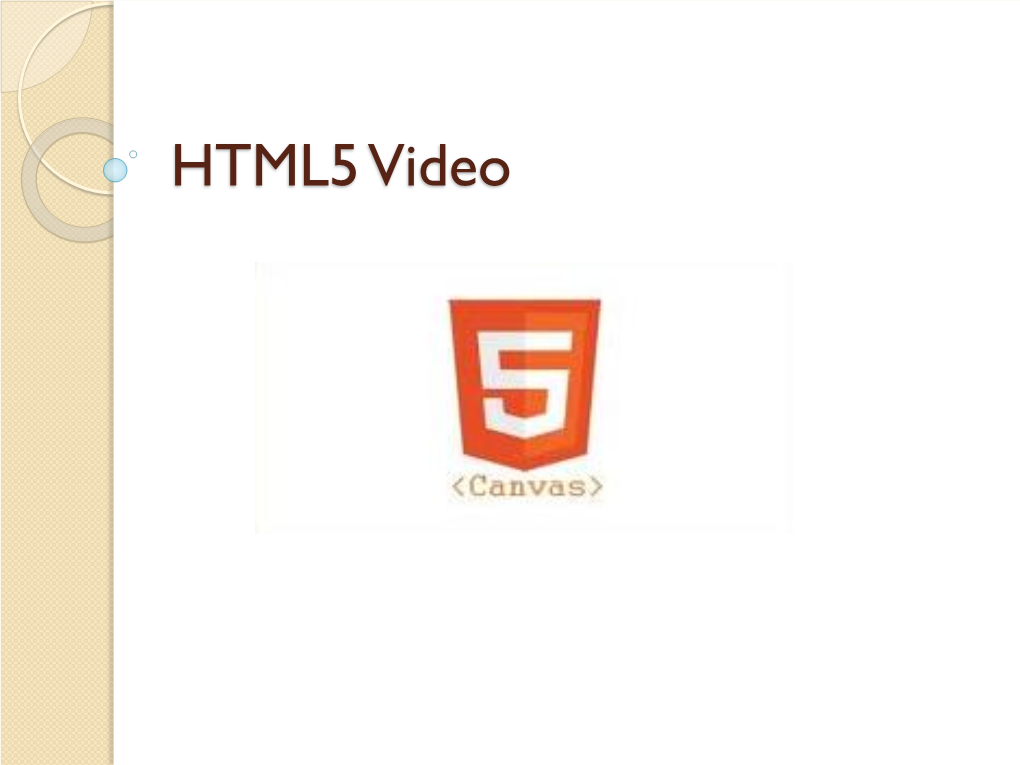 Introduction to Html5