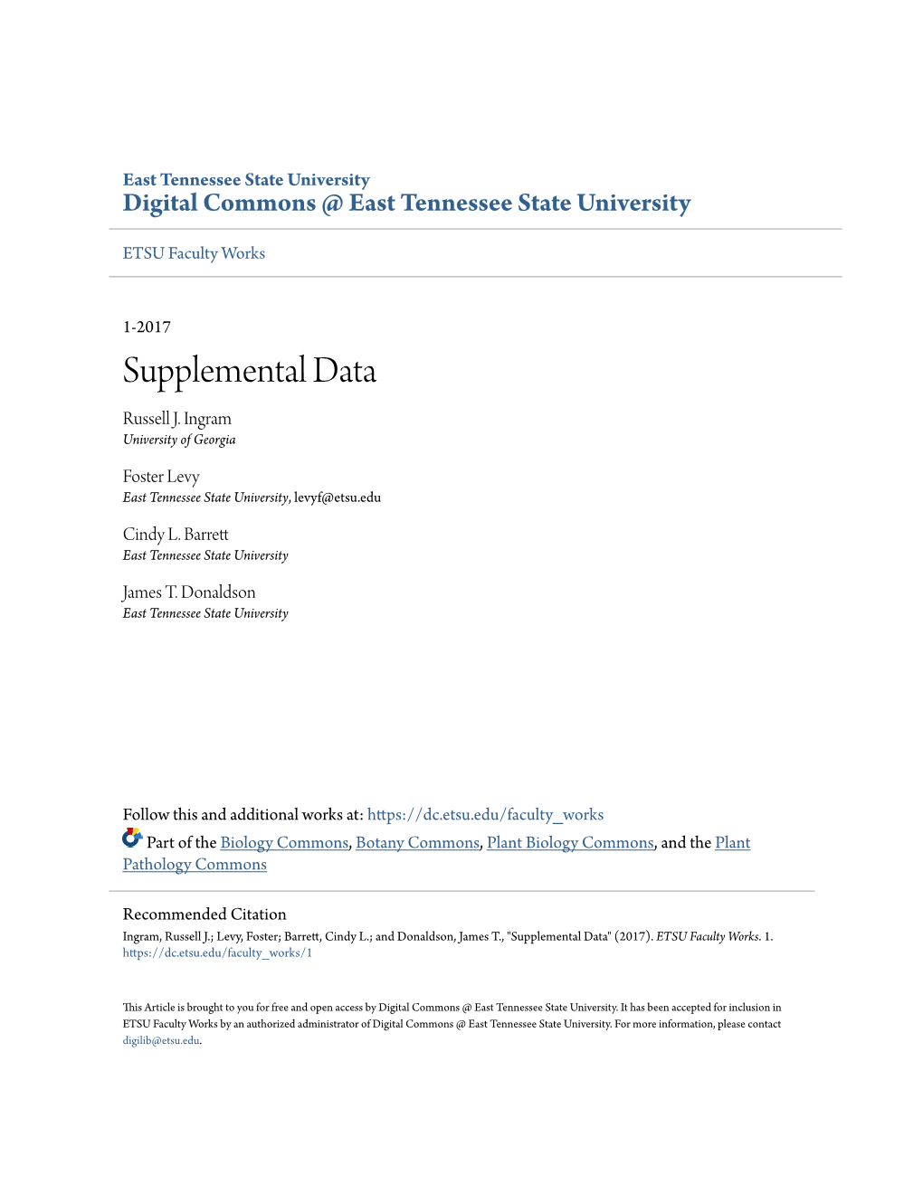 Supplemental Data Russell J