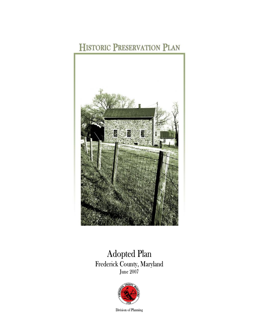 Frederick County Historic Preservation Plan 7