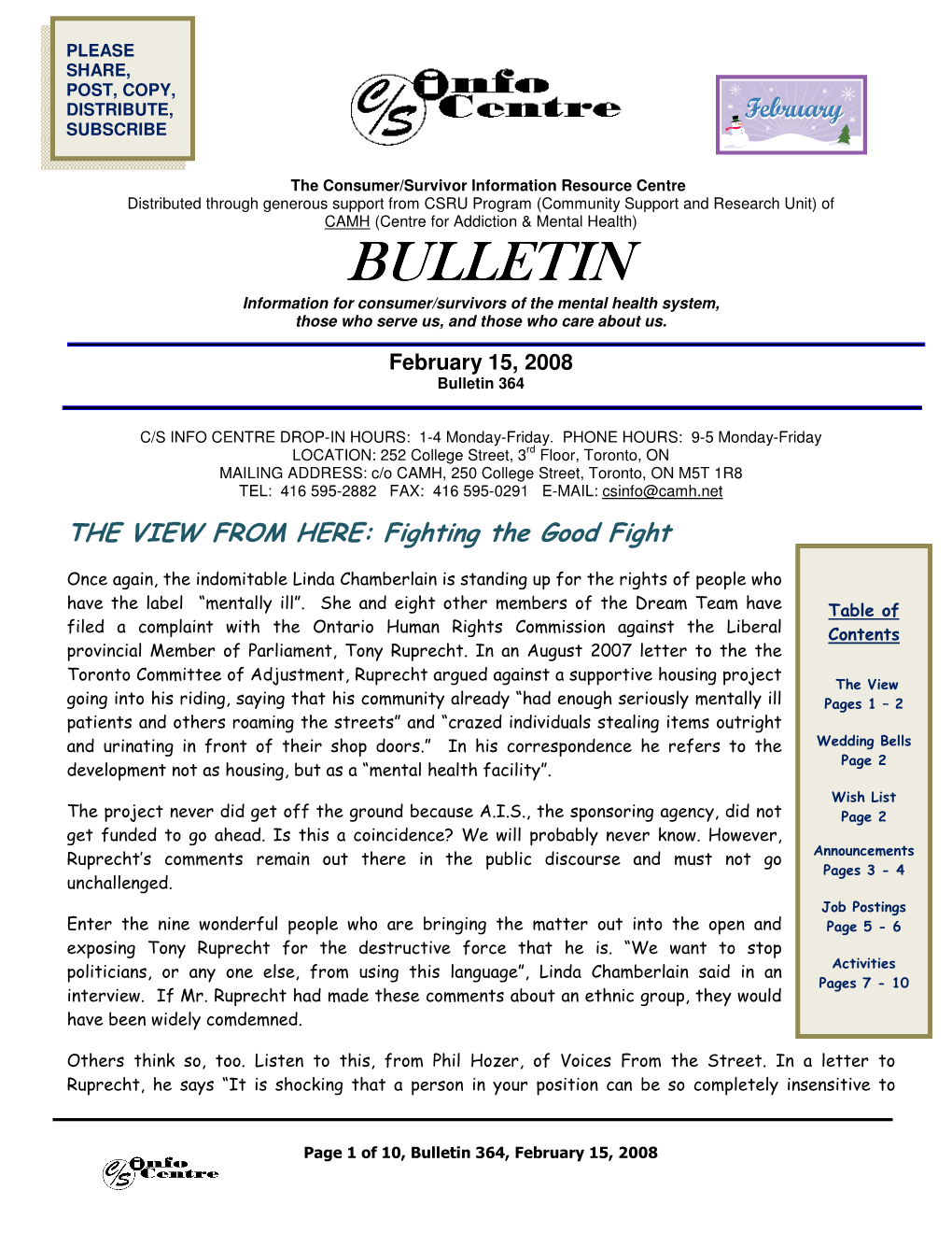 Bulletin 23 April 9