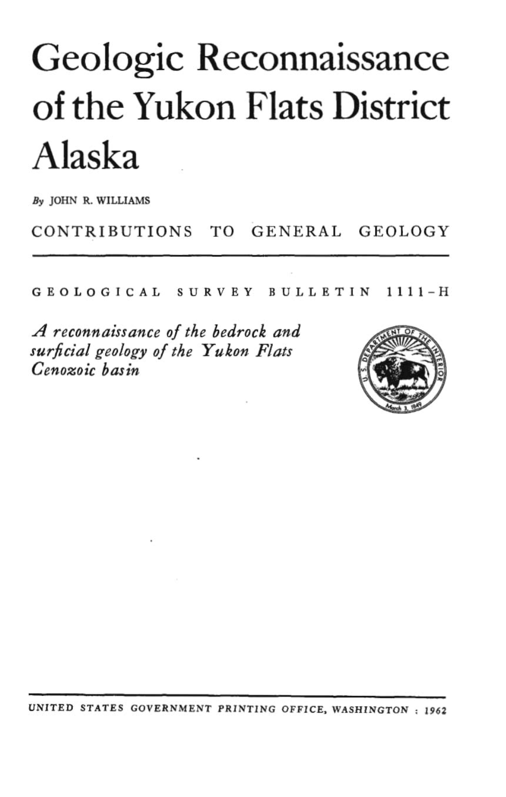 Of the Yukon Flats District Alaska