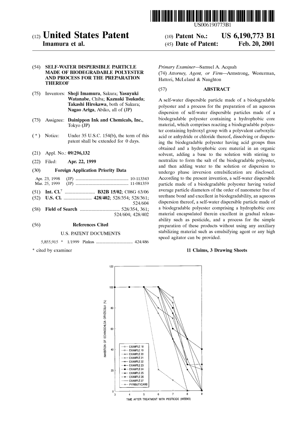 (12) United States Patent (10) Patent No.: US 6,190,773 B1 Imamura Et Al