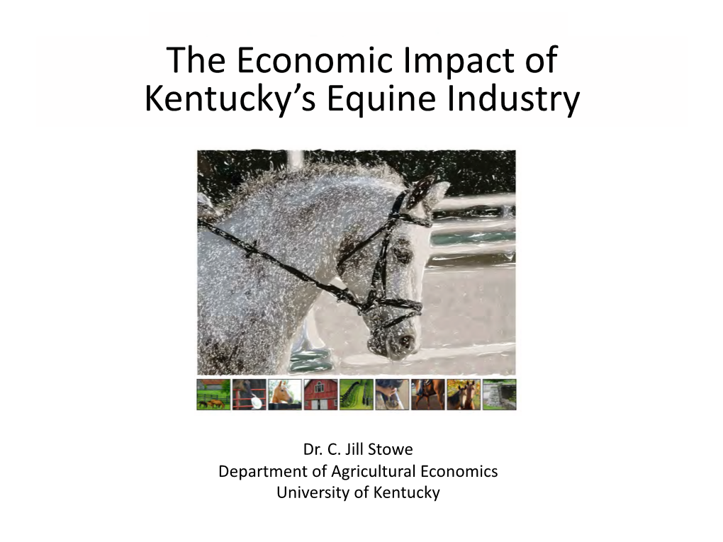 The Economic Impact of Kentucky's Equine Industry