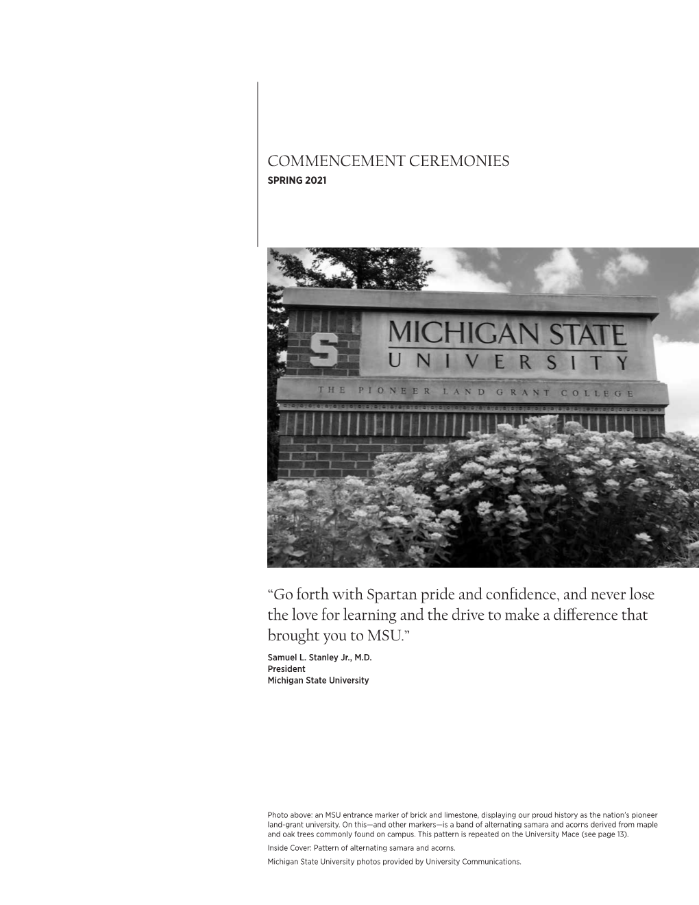 Michigan State University Commencement Spring 2021