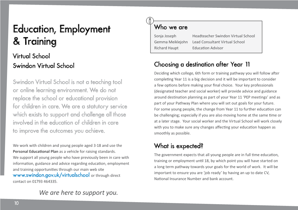 Education, Employment & Training