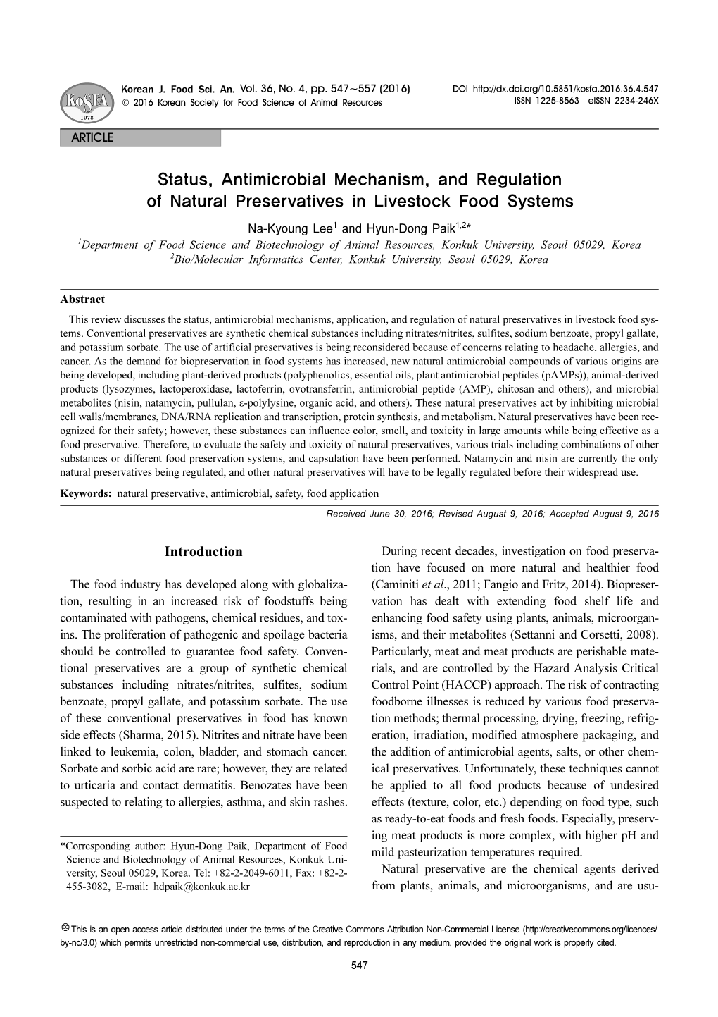 Status, Antimicrobial Mechanism, and Regulation of Natural Preservatives in Livestock Food Systems