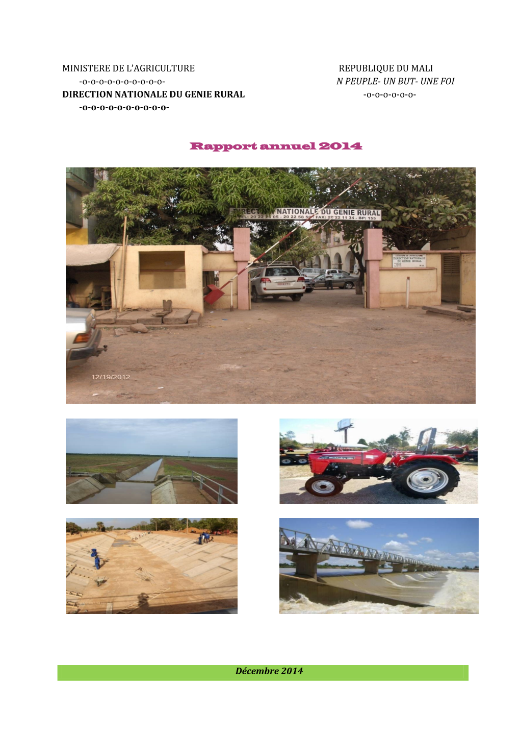 DNGR - Rapport Annuel 2014