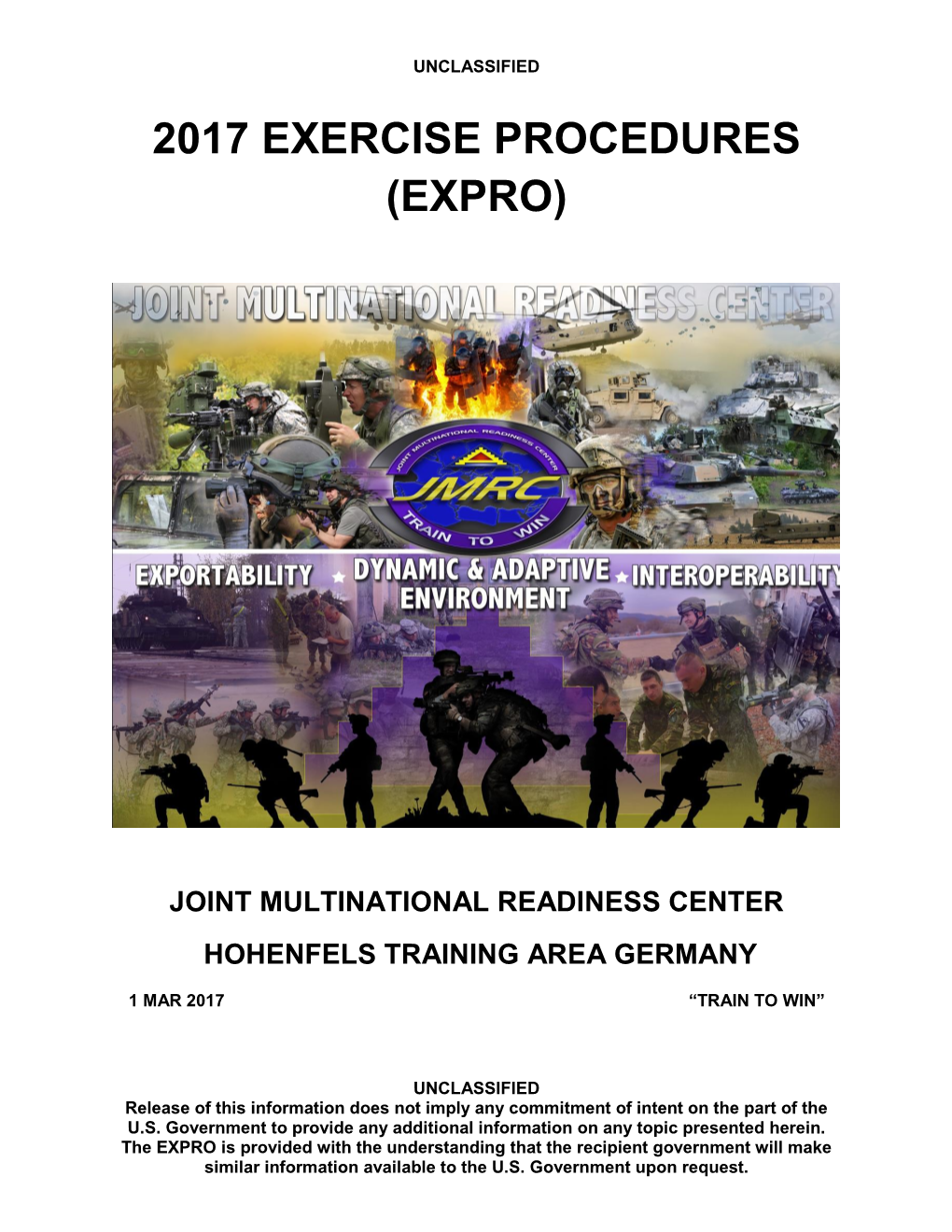 2017 Exercise Procedures (Expro)