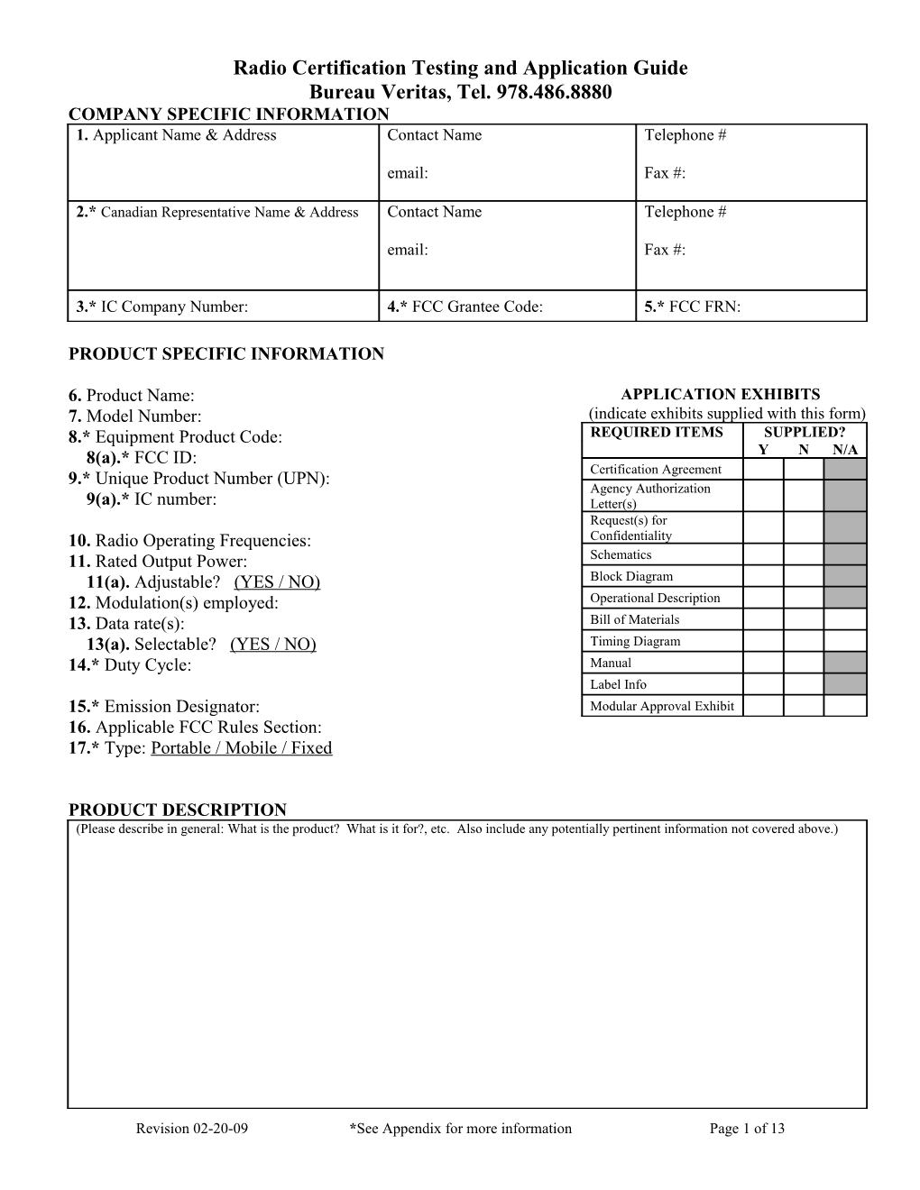 Radio Certification Testing and Application Guide