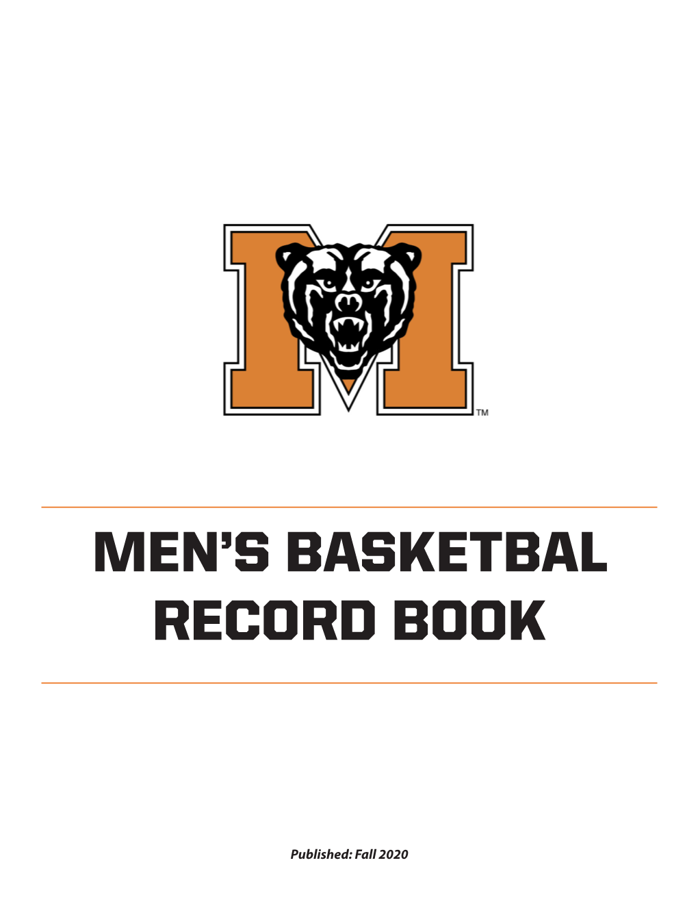 Men's Basketbal Record Book