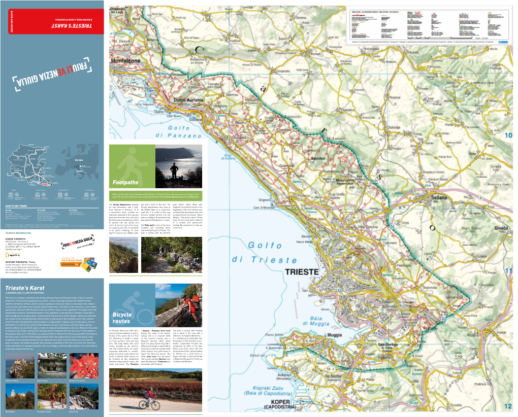 Trieste's Karst Footpaths Bicycle Routes