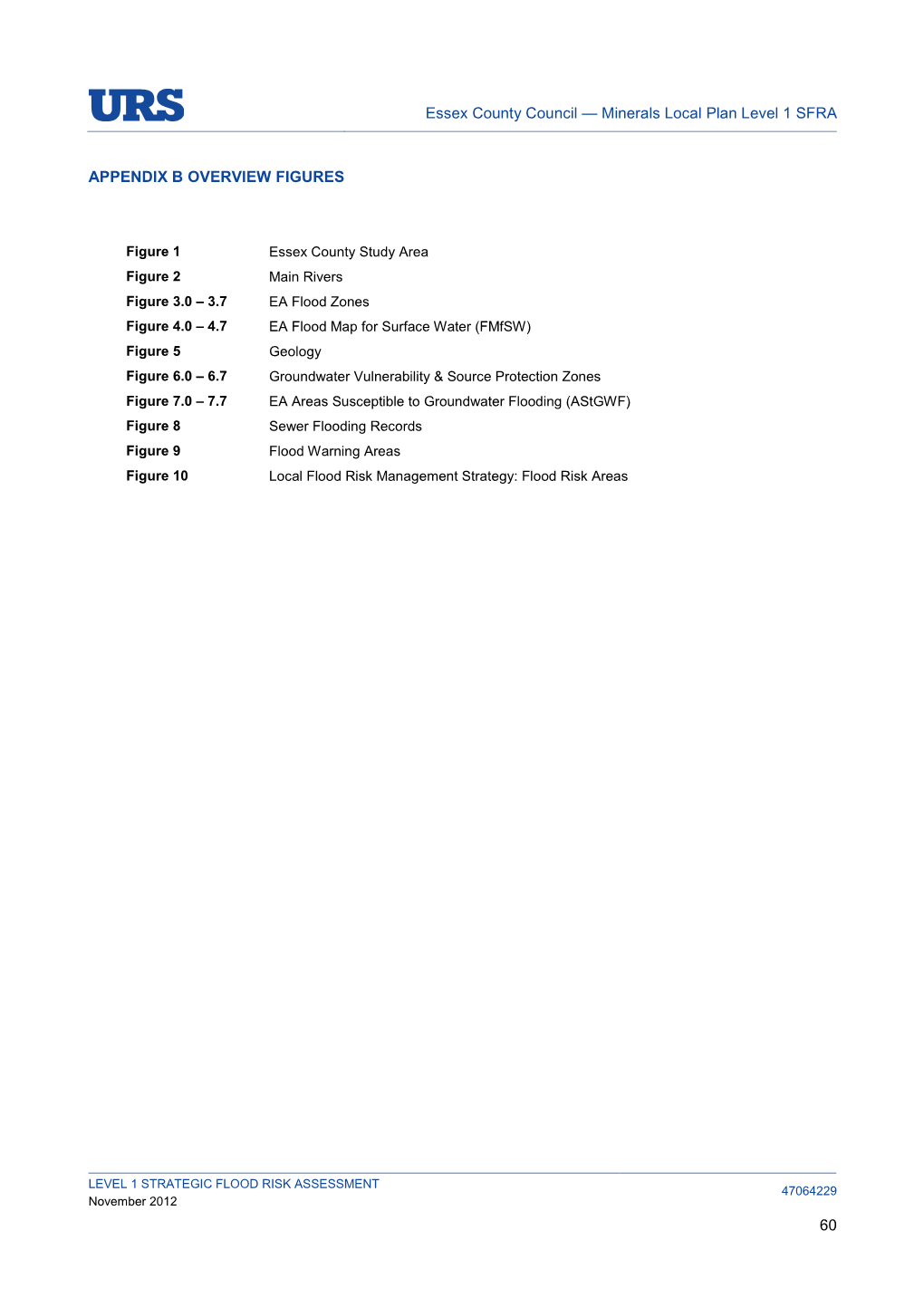 Essex County Council — Minerals Local Plan Level 1 SFRA 60