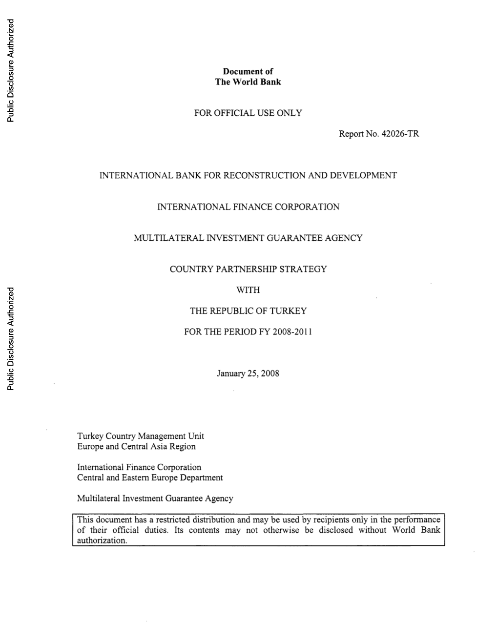 World Bank Document