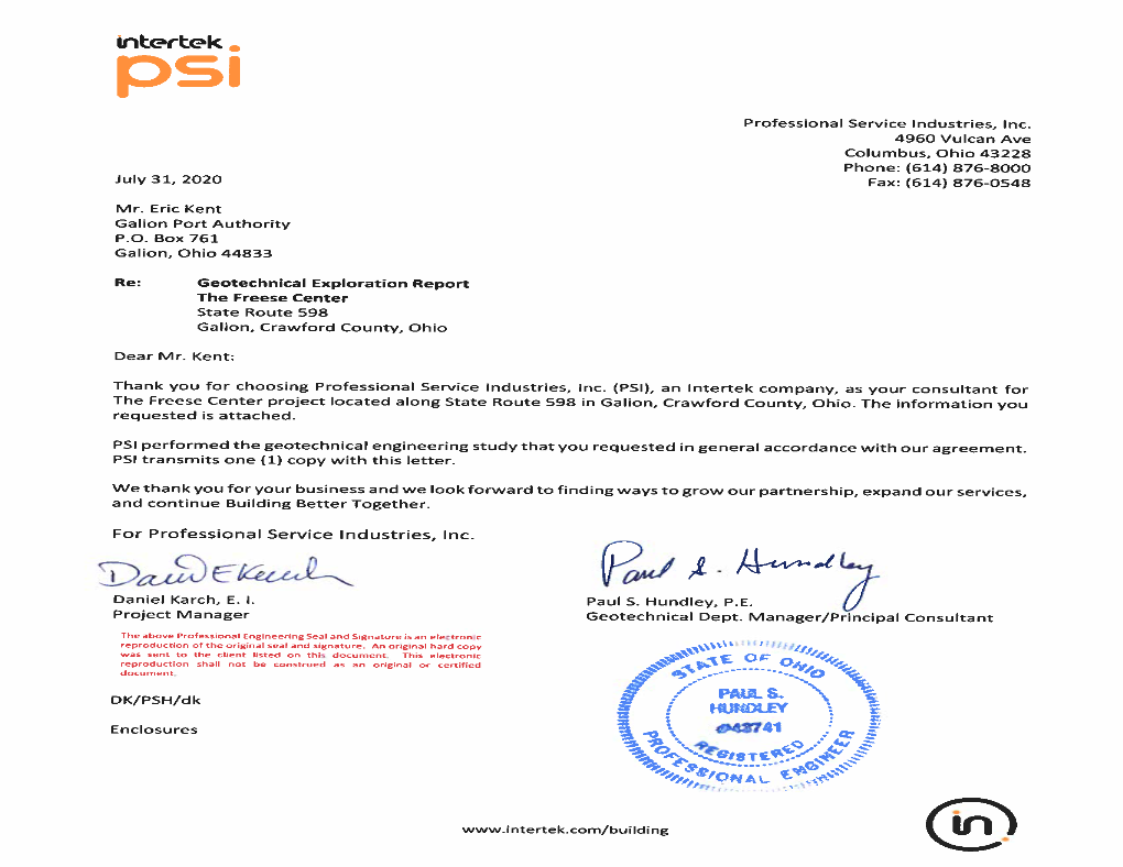 Geotechnical Report